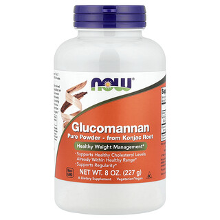 NOW Foods, Glucomanano, Polvo puro, 227 g (8 oz)