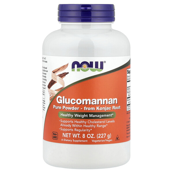 NOW Foods Glucomannan, Pure Powder, 8 oz (227 g)