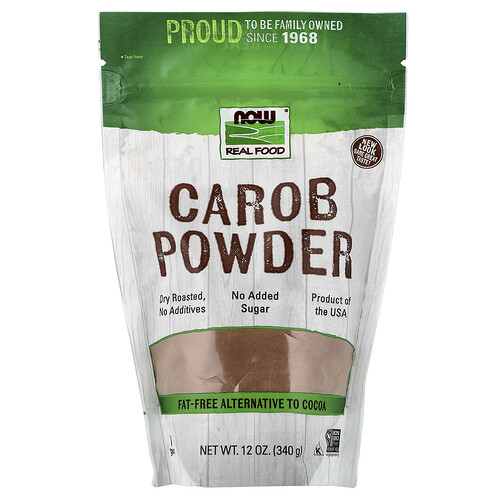 Now Foods Real Food, Carob Powder, 12 oz (340 g)