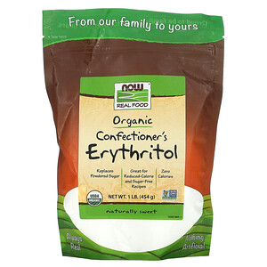Отзывы о Now Foods, Real Food, Organic Confectioner's Erythritol, 1 lb (454 g)