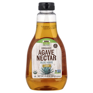 NOW Foods, Real Food, Néctar de agave orgánico, Ligero, 660 g (23,28 oz)