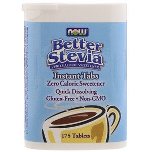 Купить Now Foods, Стевия (Better Stevia), Подсластитель без калорий в растворимых таблетках, 175 таблеток  на IHerb
