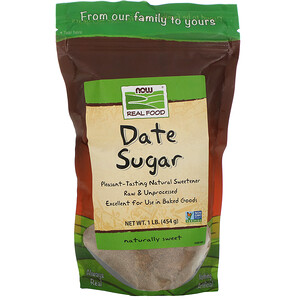 Now Foods, Real Food, Date Sugar, 1 lb (454 g) отзывы покупателей