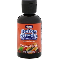 Стевия (Better Stevia), жидкий сахарозаменитель, тропический плод, 2 жидких унции (60 мл) - изображение