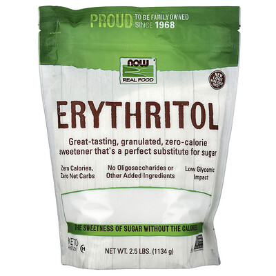 NOW Foods, Real Food, Eritritol, 1134 g (2,5 lb)