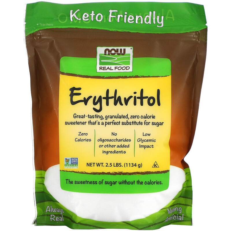 Now Foods, Real Food, Erythritol, 2.5 lbs (1,134 g) - iHerb