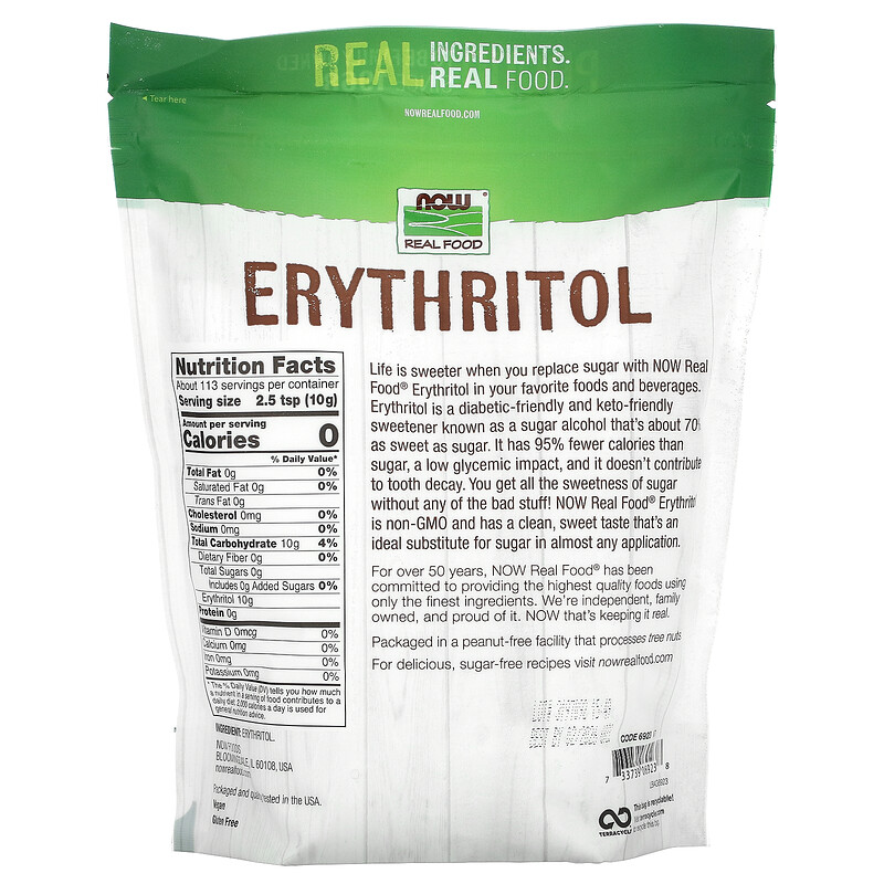 Now Foods, Real Food, Erythritol, 2.5 lbs (1,134 g) iHerb