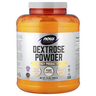 NOW Foods, Olahraga, Bubuk Dekstrosa, 4,536 g (10 pon)