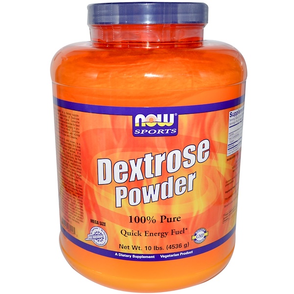 Now Foods, Dextrose Powder, Quick Energy Fuel, 10 lbs (4536 g) iHerb