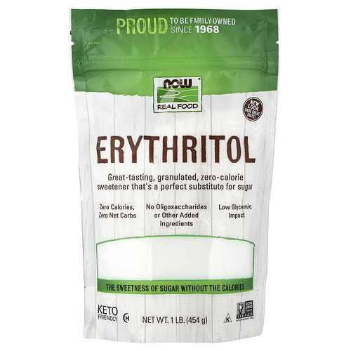NOW Foods, Real Food, Erythritol, 1 lb (454 g)