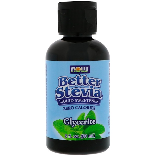Now Foods, Better Stevia Liquid Sweetener, Glycerite, 2 fl oz (60 ml
