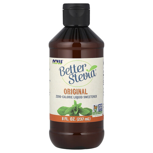 Now Foods Better Stevia®, Zero-Calorie Liquid Sweetener, Original, 8 fl oz (237 ml)