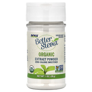 NOW Foods, Better Stevia®, 유기농 추출물 분말, 28g(1oz)