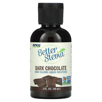 

NOW Foods Better Stevia Zero-Calorie Liquid Sweetener Dark Chocolate 2 fl oz (59 ml)