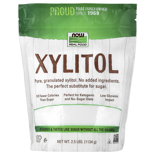 Now Foods Real Food, Xylitol, 2.5 lbs (1134 g)
