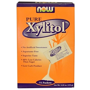Now Foods, Pure Xylitol, 75 Packets, 5.39 oz (153 g) отзывы покупателей