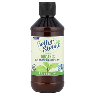 NOW Foods, Better Stevia®, Organic Zero-Calorie Liquid Sweetener, flüssiger Bio-Stevia-Süßstoff ohne Kalorien, 237 ml