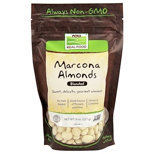 Отзывы о Now Foods, Real Food, Marcona Almonds, Blanched, 8 oz (227 g)
