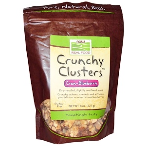 Now Foods, Real Food, Crunchy Clusters, Cran-Blueberry, 8 oz (227 g) отзывы