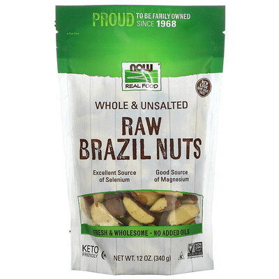 

NOW Foods Real Food Raw Brazil Nuts Whole Unsalted 12 oz (340 g)