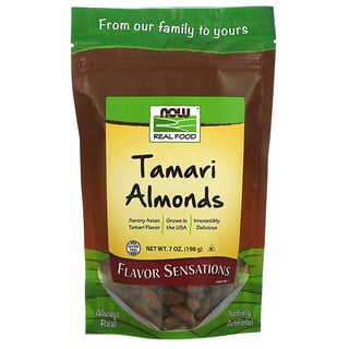 Now Foods, Real Food, amandes tamari, 198 g