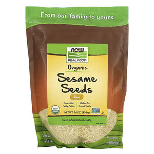 Отзывы о Now Foods, Real Food, Organic Raw Sesame Seeds, 16 oz (454 g)