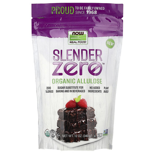 Now Foods Real Food, Slender Zero™ Organic Allulose, 12 oz (340 g)