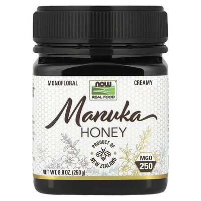 Product Image for NOW Foods, Real Food, Manuka Honey, MGO 250, 8.8 oz (250 g)