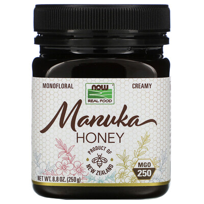 Now Foods Real Food, Manuka Honey, MGO 250, 8.8 oz (250 g)
