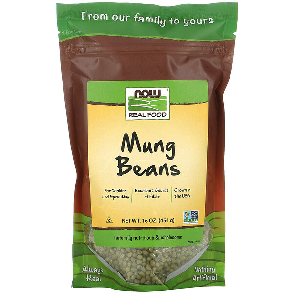 Real Food, Mung Beans, 16 oz (454 g)