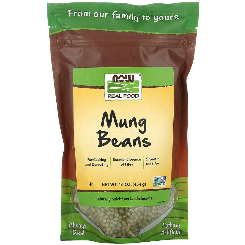 NOW Foods, Real Food, Mung Beans, 16 oz (454 g)