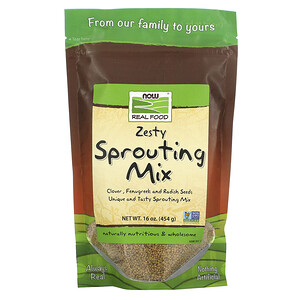 Now Foods, Real Food, Zesty Sprouting Mix, 16 oz (454 g) отзывы покупателей