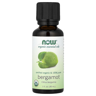 NOW Foods, Organiczne olejki eteryczne, bergamotka, 30 ml