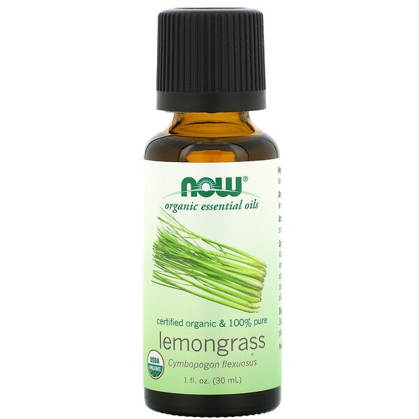 Organic Essential Oils, Lemongrass, 1 fl oz (30 ml)