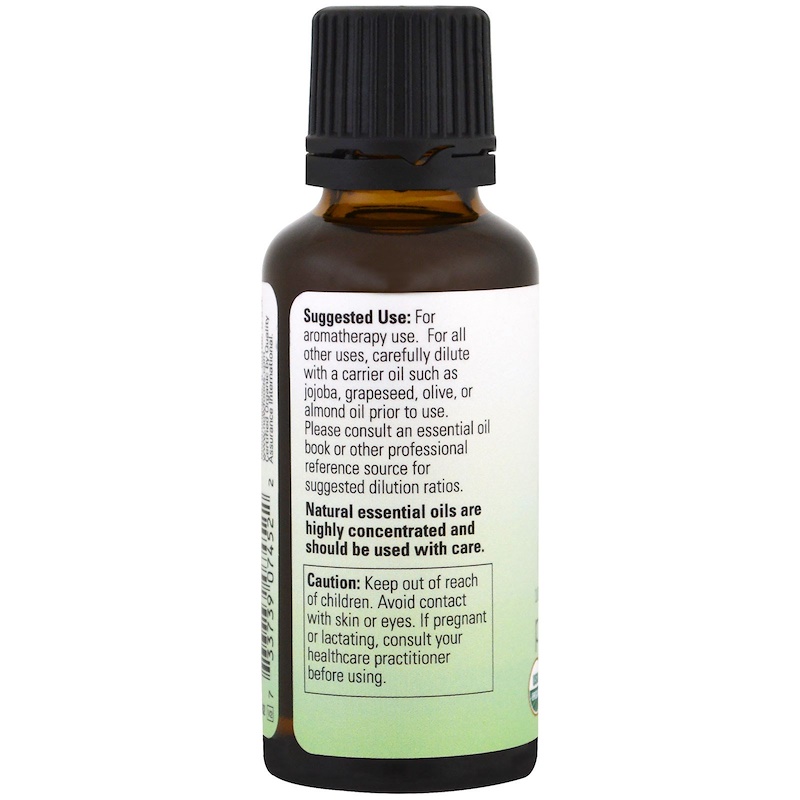 Now Foods, Organic Essential Oils, Peppermint, 1 fl oz (30ml) - iHerb