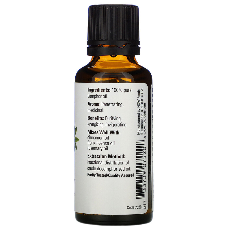 Now Foods, Essential Oils, Camphor, 1 fl oz (30 ml) - iHerb