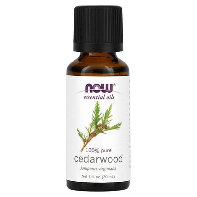 NOW Foods Essential Oils Cedarwood 1 fl oz (30 ml)