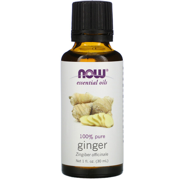 Now Foods‏, שמנים אתריים, ג'ינג'ר, 30 מ"ל (1 fl oz)