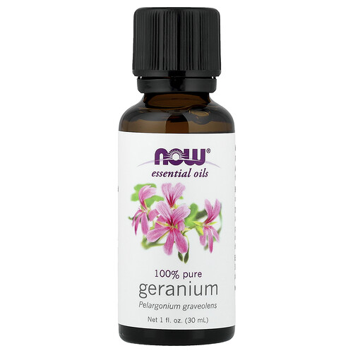 NOW Foods, Essentiële oliën, Geranium, 30 ml