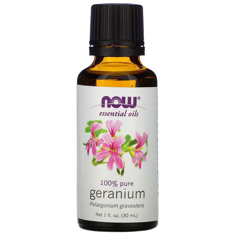 Now Foods, Essential Oils, Geranium, 1 fl oz (30 ml) iHerb