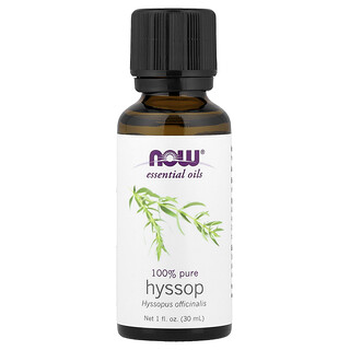 NOW Foods, Aceites esenciales, Hisopo, 1 oz. Líq. (30 ml)
