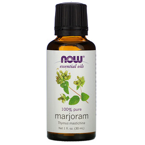 Now Foods, Essential Oils, 100% Pure Marjoram , 1 fl oz (30 ml) отзывы