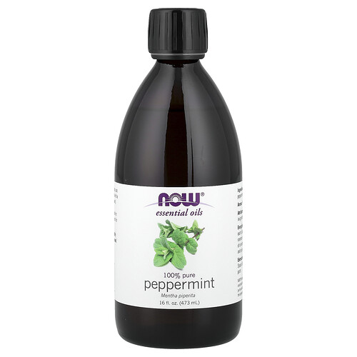 NOW Foods, Eteriska oljor, pepparmynta, 473 ml