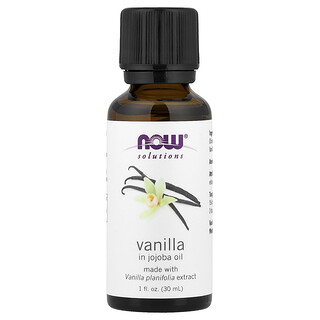 NOW Foods, Aceites esenciales, Vainilla en aceite de jojoba, 30 ml (1 oz. líq.)