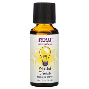 Now Foods, Essential Oils, Mental Focus, 1 fl oz (30 ml) отзывы покупателей