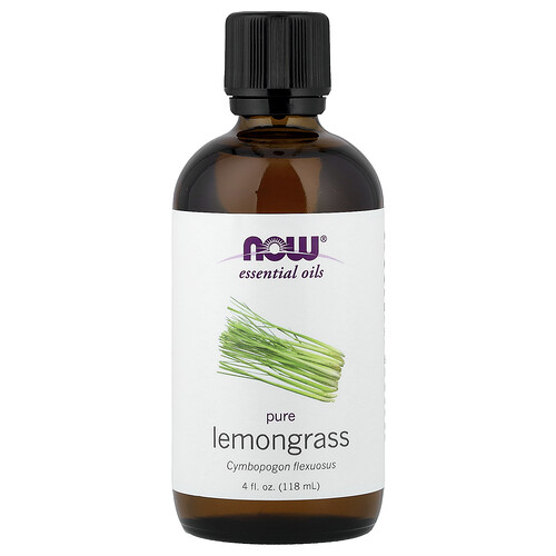 NOW Foods, Essential Oils, Lemongrass, 4 fl oz (118 ml)