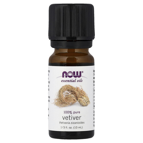 NOW Foods, Ätherische Öle, 100% reines Vetiver, 10 ml (1/3 fl. oz.)