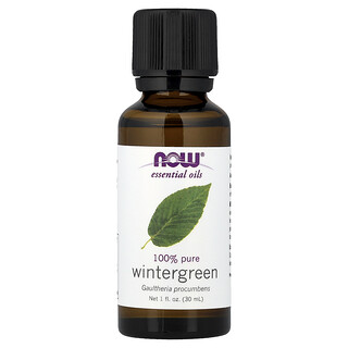 NOW Foods, Aceites esenciales, Gaulteria 100% pura, 30 ml (1 oz. Líq.)