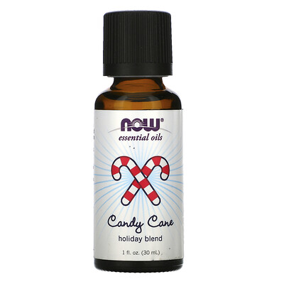 NOW Foods Essential Oils Candy Cane Holiday Blend 1 fl oz (30 ml)