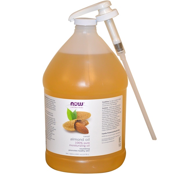 Now Foods, Solutions, Sweet Almond Oil, 128 fl oz (3.78 l) iHerb